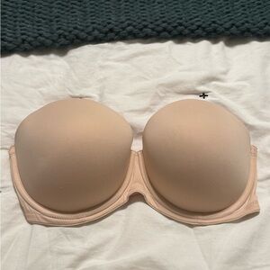 Nude Colored Strapless Bra • Victorias Secret PINK • Size 32DD